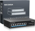 8 Port Gigabit PoE+ Switch 120W - Unmanaged Fanless PoE Switch