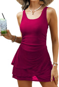 Women One Piece Swim Dress Swimsuit Tummy Control - Flattering Fit