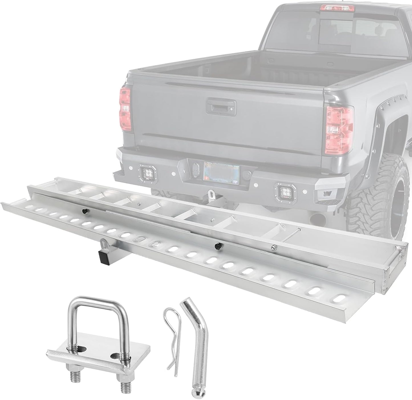 Lightweight Aluminum Motorcycle Hitch Carrier for 500LBS Capacity