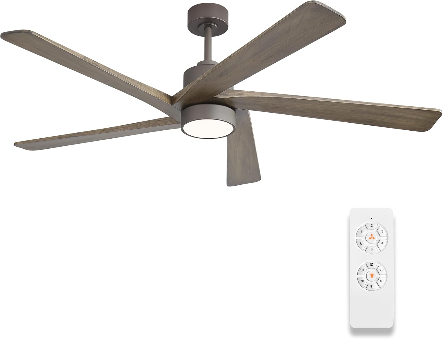 54 Inch DC Ceiling Fan with Lights and Remote Control Features