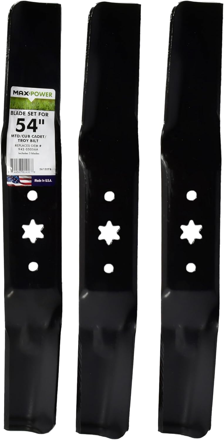 3 Blade Set for 54 in Cut MTD Cub Cadet Troy-Bilt Mowers