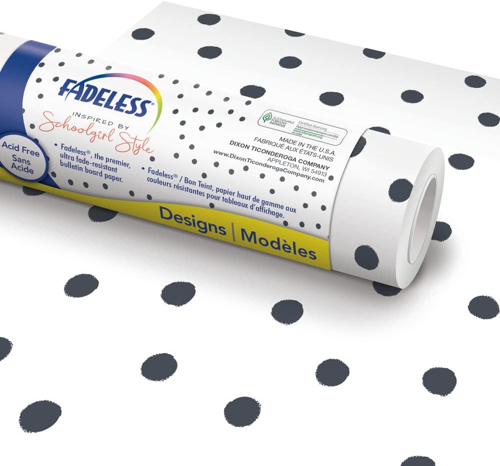 Fadeless Schoolgirl Style Bulletin Board Paper for Classrooms
