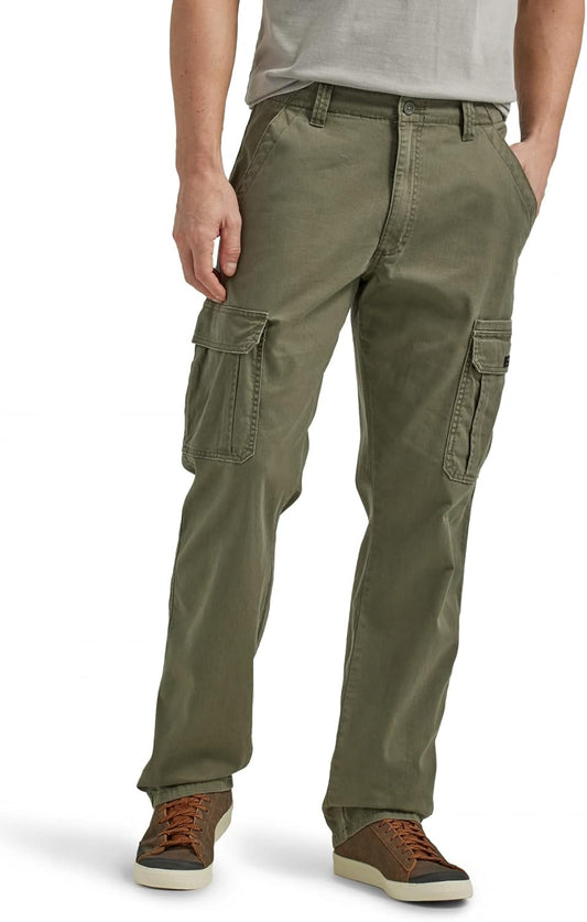 Wrangler Authentics Men's Relaxed Fit Cargo Pants for Comfort