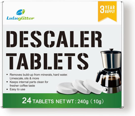 24 Count Coffee Machine Cleaner Tablets - Descaling & Cleaning Tabs