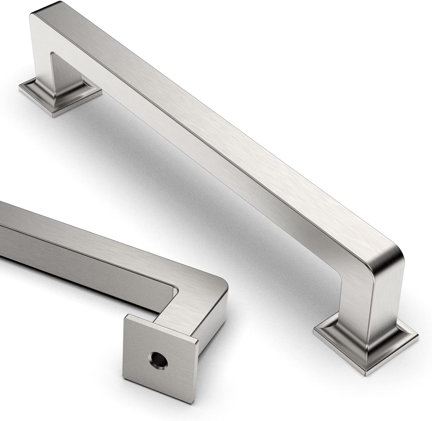 Asidrama 10 Pack 5 Inch Brushed Satin Nickel Cabinet Handles