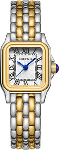 Vintage Gold Women's Watch - Elegant Roman Dial