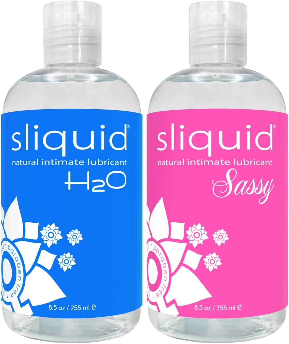 Sliquid H2O + Sassy Variety 2-Pack Water-Based Lubricant Set