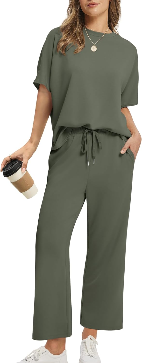 Sampeel Two Piece Sets for Women Summer Outfits for Travel