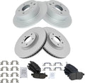 TRQ Front and Rear Brake Pad & Rotor Kit for Nissan Altima