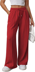 Womens Wide Leg Sweatpants High Waisted Baggy Pants - Breathable Fit