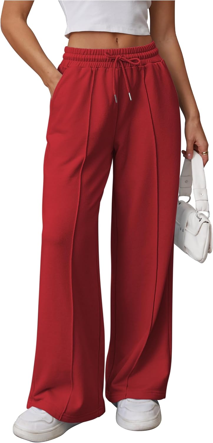 ATHMILE Womens Wide Leg Sweatpants for Fashionable Comfort