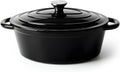 Oval Dutch Oven for Bread Baking 4.5 Quart - Heavy Enameled Cast Iron