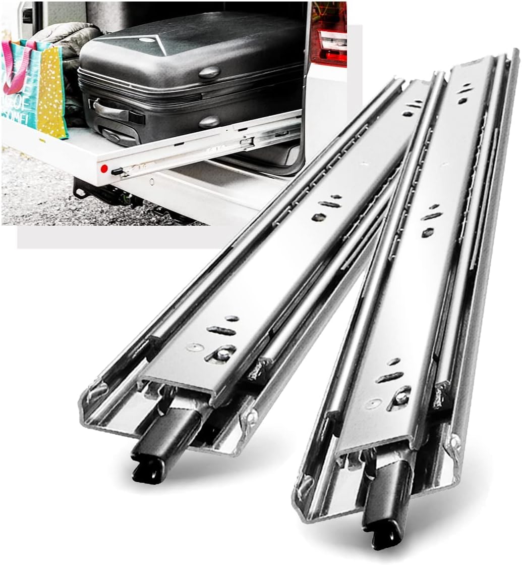YENUO Heavy Duty Drawer Slides Full Extension with Lock 24 in