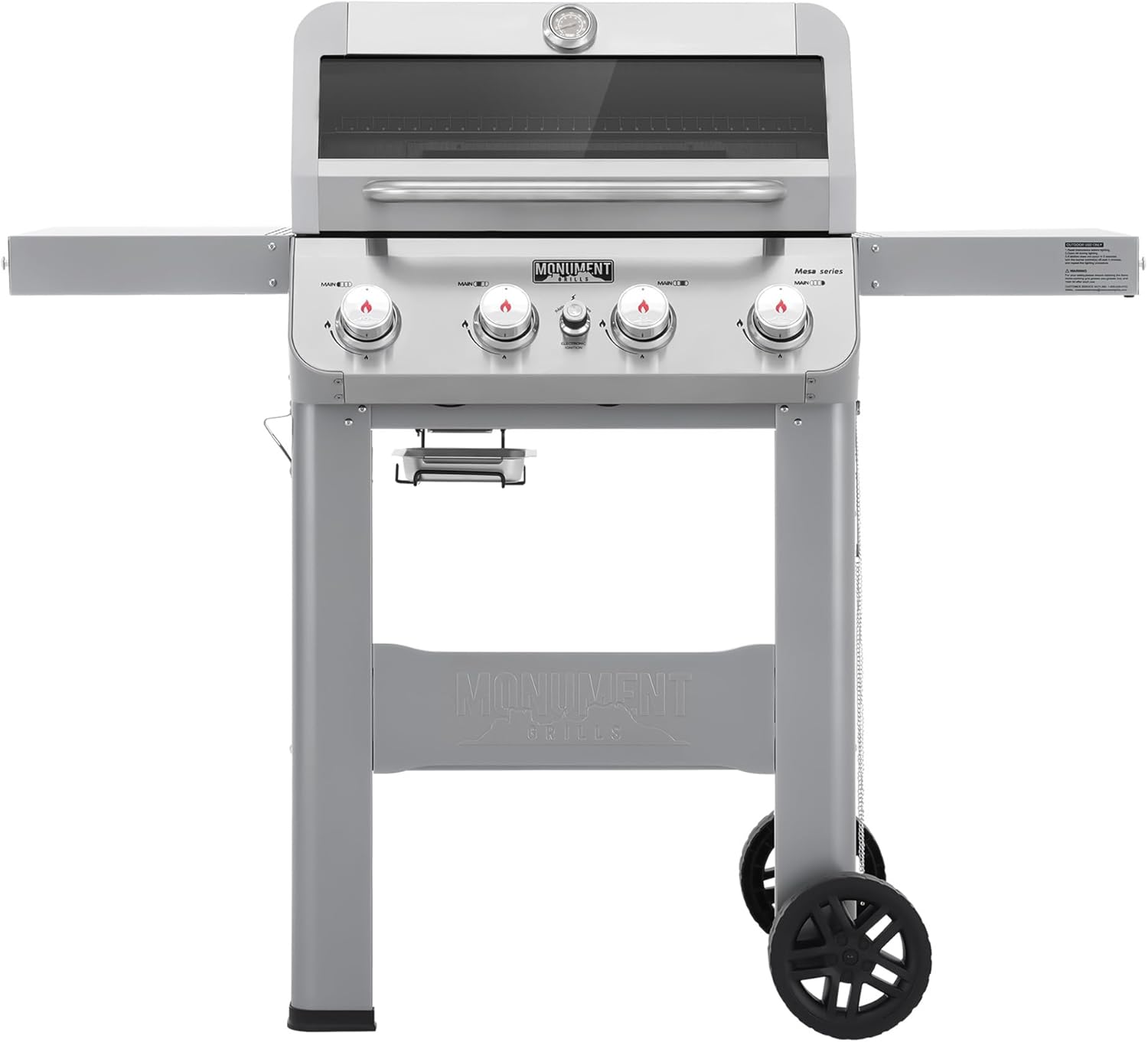Monument Grills 4-Burner Liquid Propane Gas Grill for BBQ Lovers