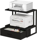 Printer Stand with Storage for Desk - 3-Tier Desktop Organizer