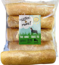 BEEF COLLAGEN ROLLS 6 in - Extra Thick 10 Count Cheek Rolls for Dogs