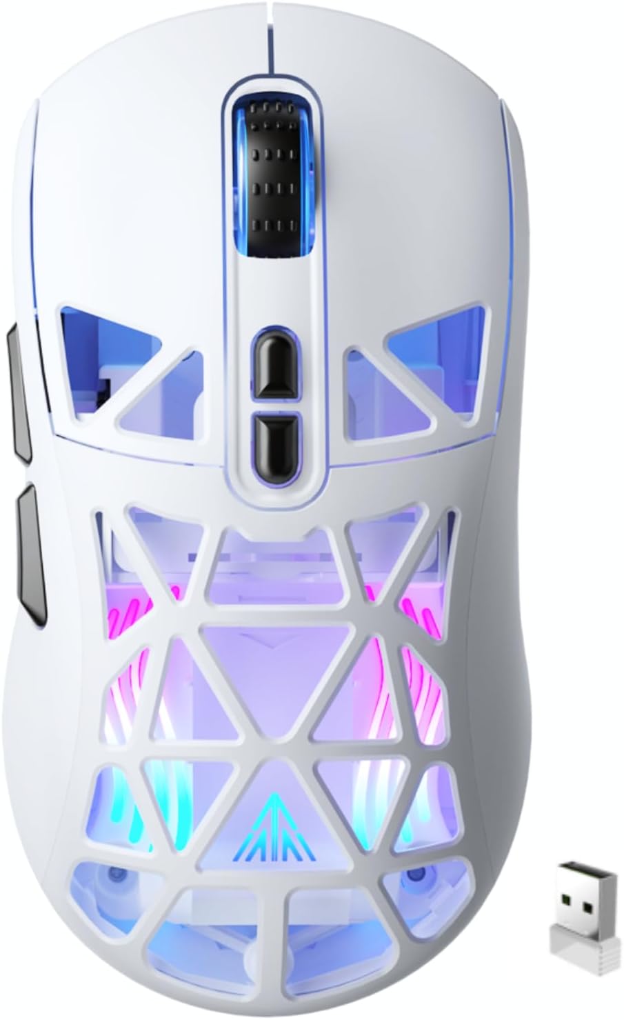SM802 Wireless Gaming Mouse: 10000 DPI, Tri-Mode, RGB, Macros