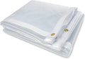 7 x 9FT Outdoor Clear Tarp Curtain Waterproof Wind-Proof 24 Mil