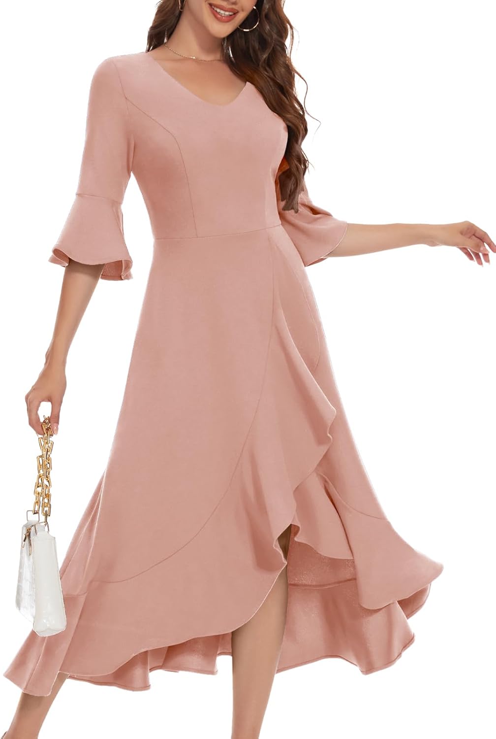 Elegant Women's Wedding Guest Dress for Formal Events