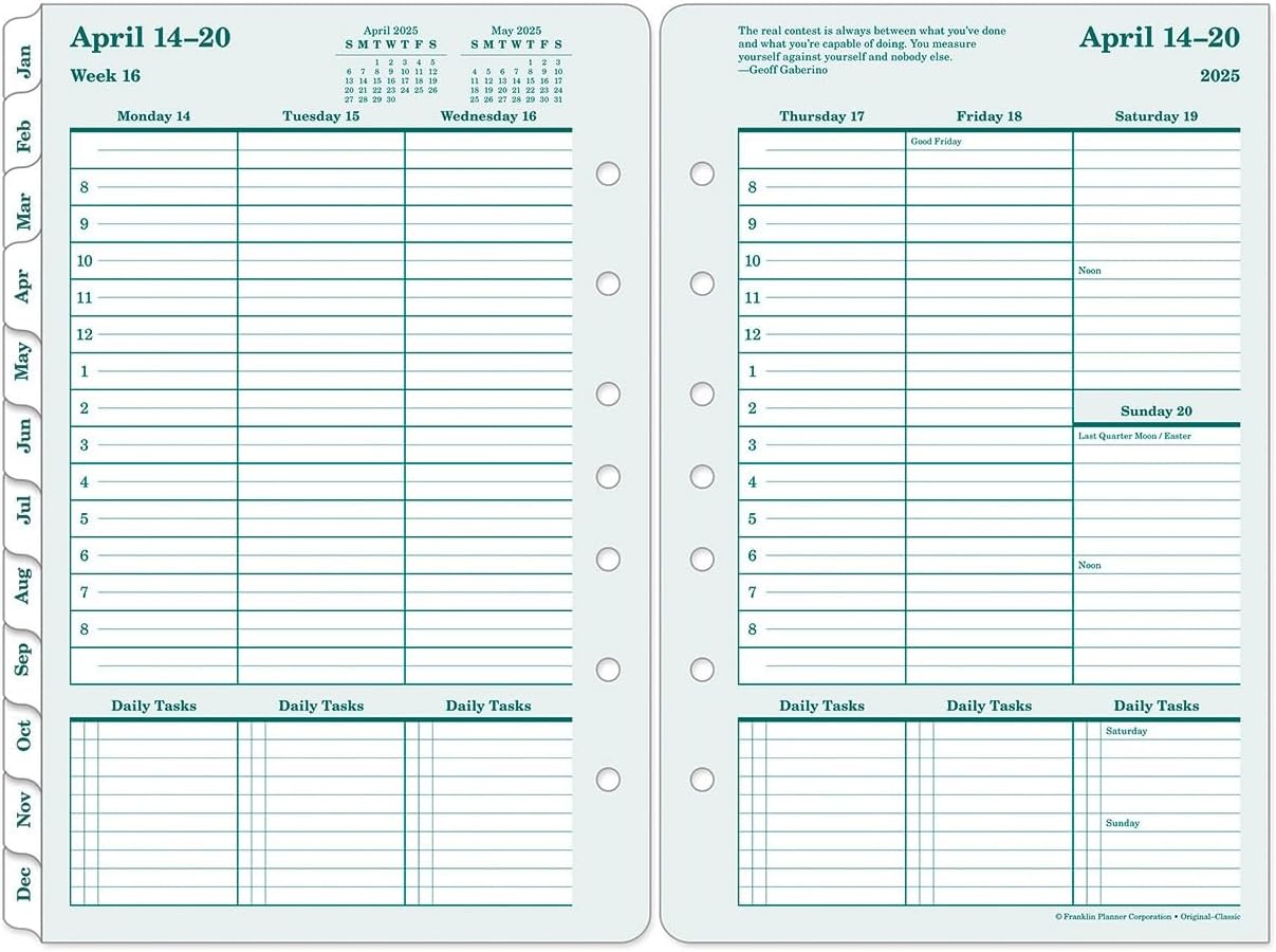 FranklinCovey Original Planner Refill for Weekly Organization
