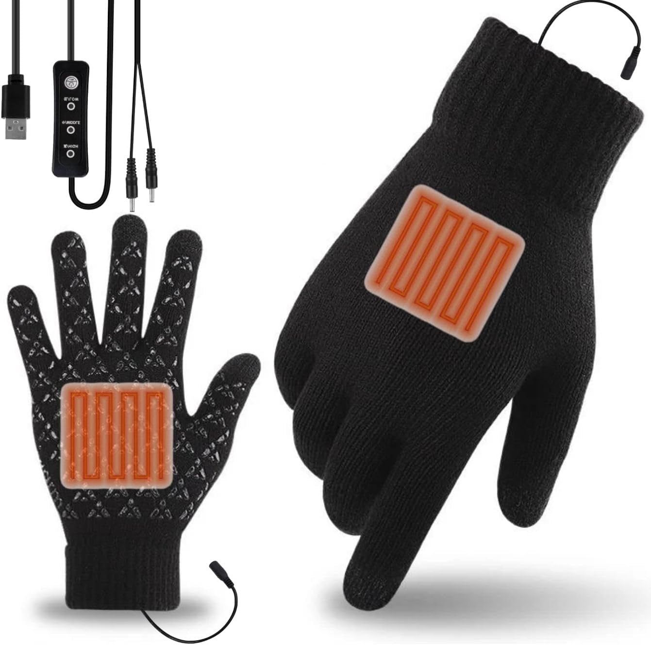 Eskood USB Heated Gloves - Warm Hands Anywhere!