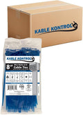 Kable Kontrol Blue Zip Ties 8 in 10,000 Pcs - Heavy Duty Cable