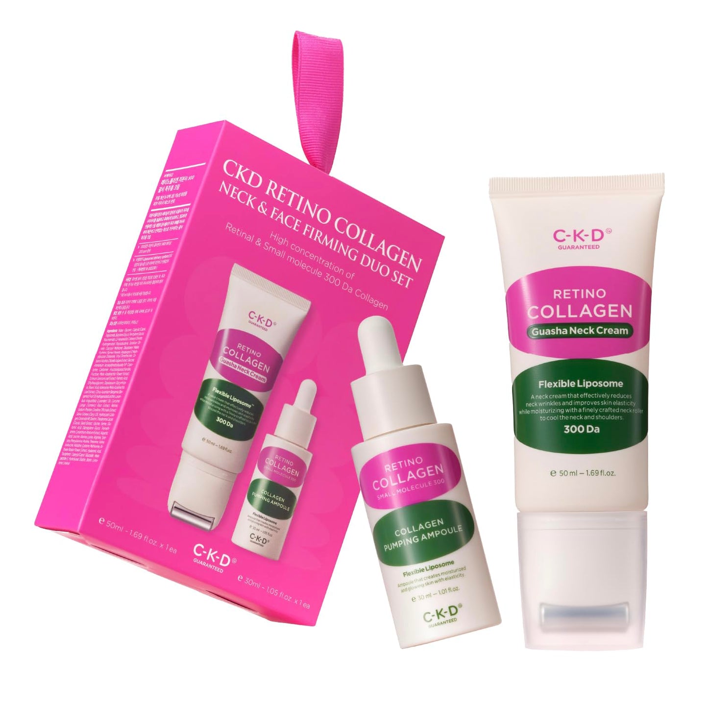CKD Retino Collagen Gua Sha Neck Cream & Serum Duo Set