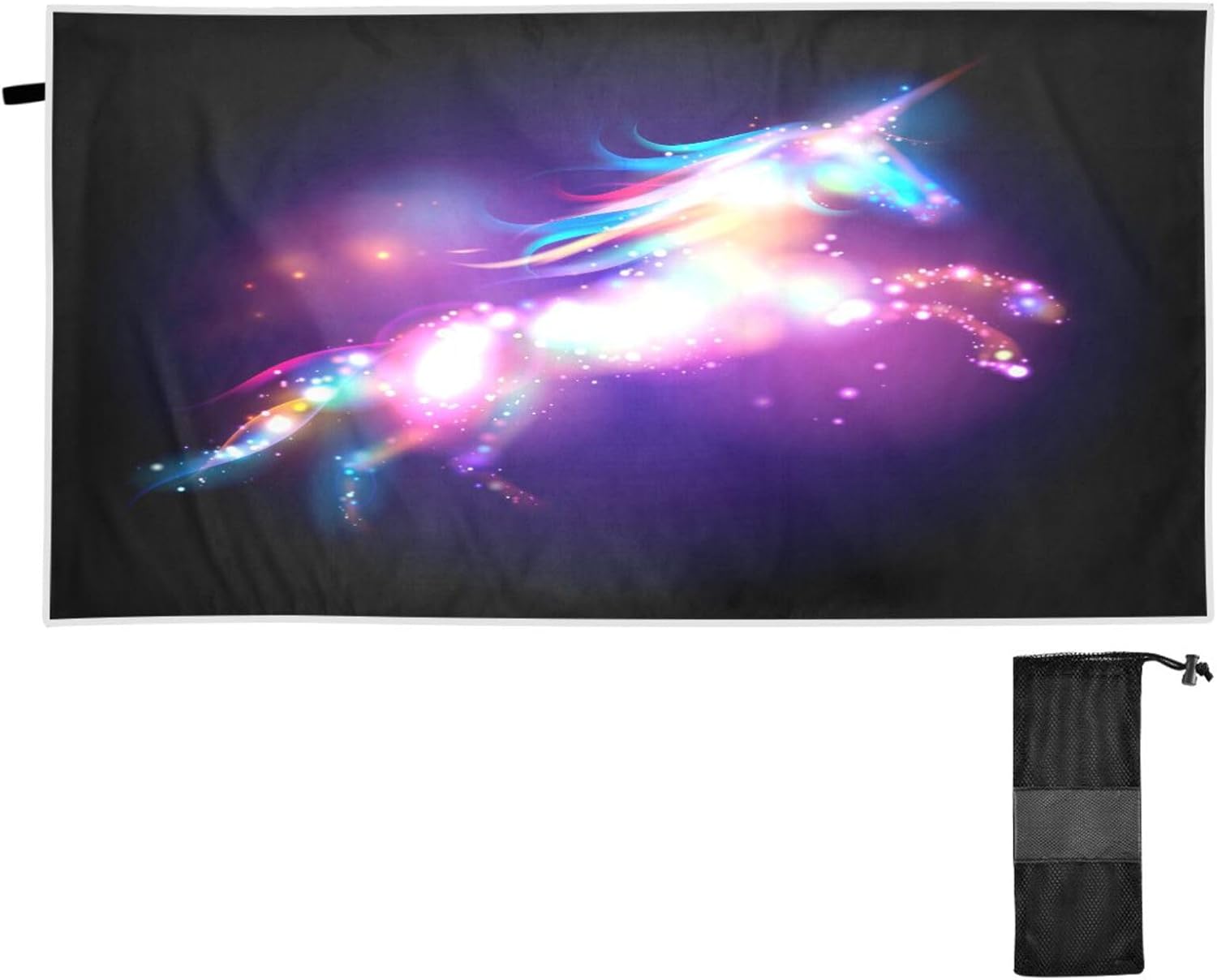 Quick-Dry Unicorn Beach Towel for Pool & Travel