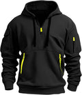 RTTUIOP Men's Tactical Pullover Hoodie - Vintage Style with Pockets