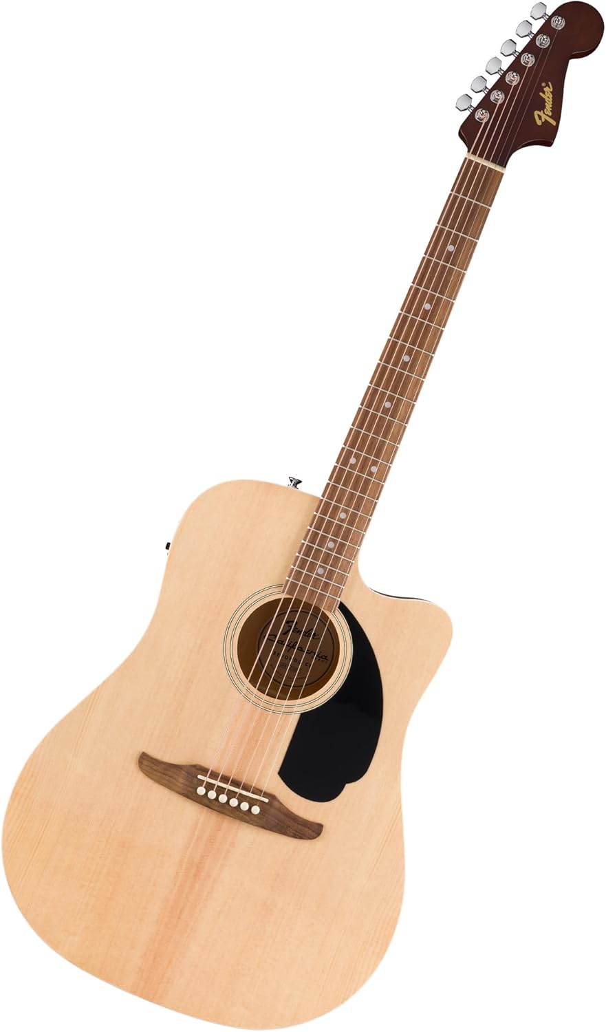 Fender Redondo CE Acoustic Guitar: Built-In Tuner, 2-Year Warranty