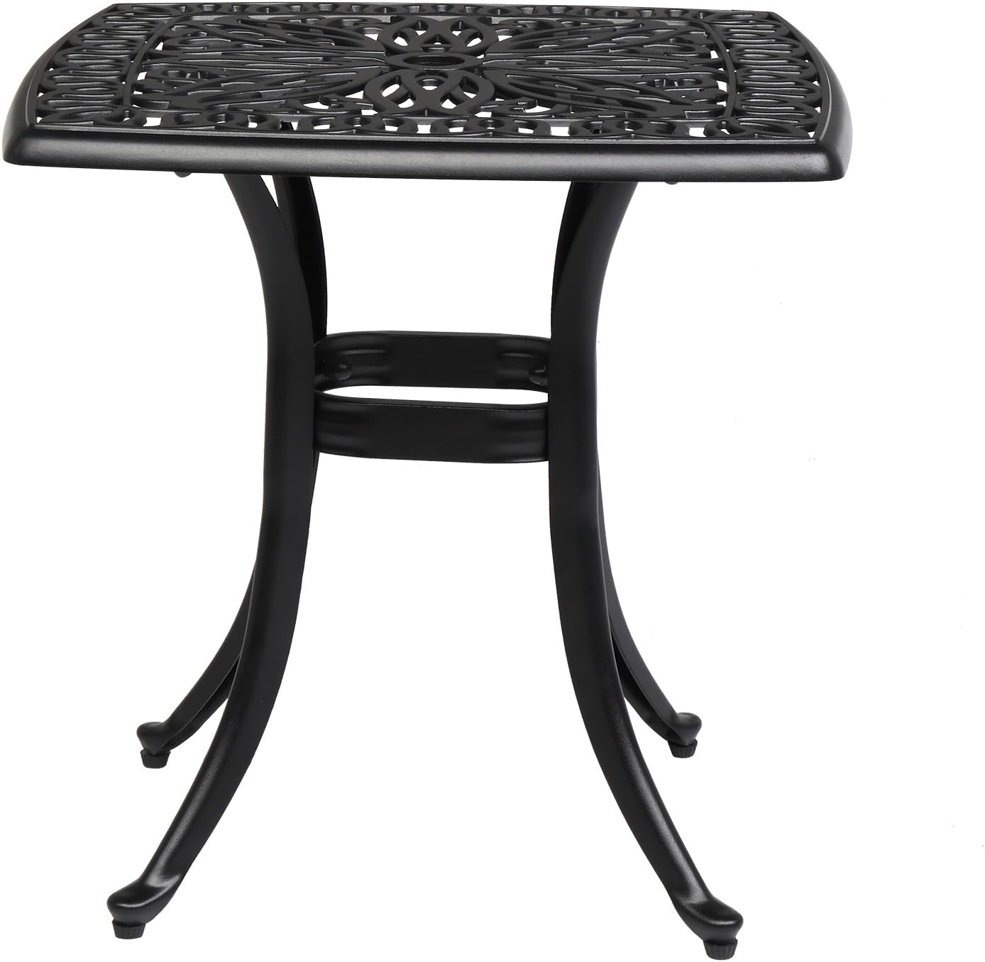 Outvita Patio Side Table: Elegant 21.3in Bistro Table for Outdoors