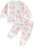 Floral Crewneck Sweatshirt Set for Baby Girls