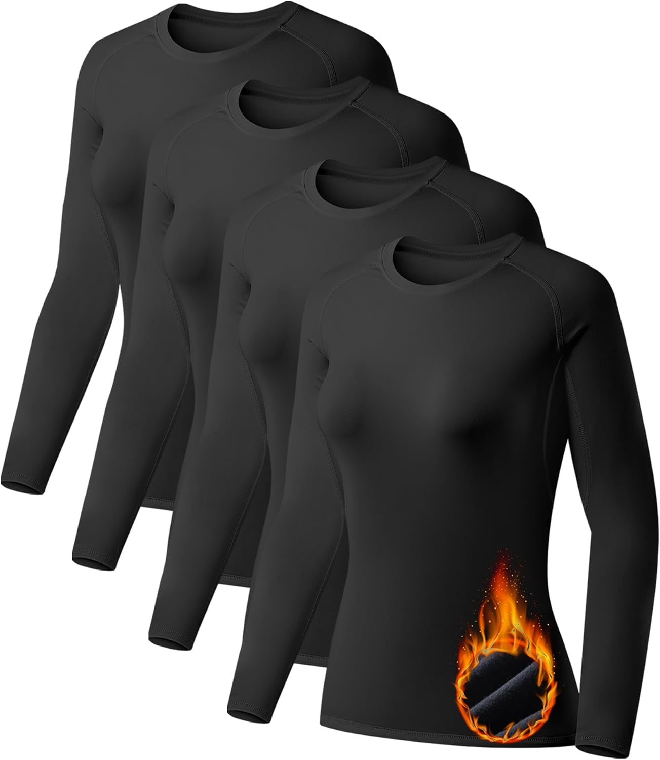 TELALEO Women's Thermal Shirts for Cold Weather Workout Gear