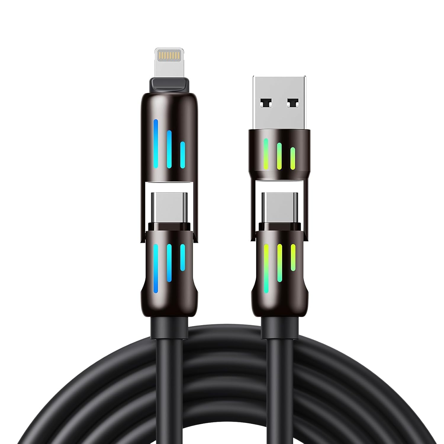 aceyoon 4-in-1 Fast Charging Cable - MAX 240W Power Boost