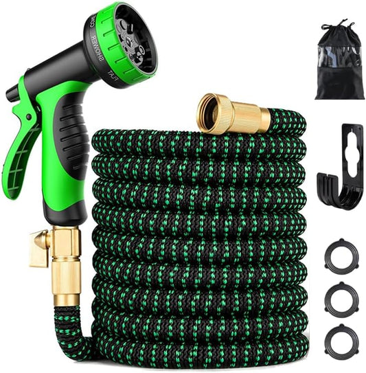 75 ft Expandable Garden Hose - Kink Free Flexible Water Hose