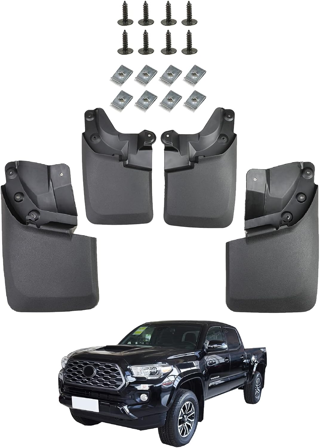 Mud Guard Mud Flaps for 2016-2023 Toyota Tacoma - Set of 4