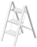 Aluminium 3 Step Ladder Folding Stool - Lightweight 330lb Capacity