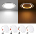 4 in LED Can Lights with Night Light 4 Pack - Dual Mode Retrofit