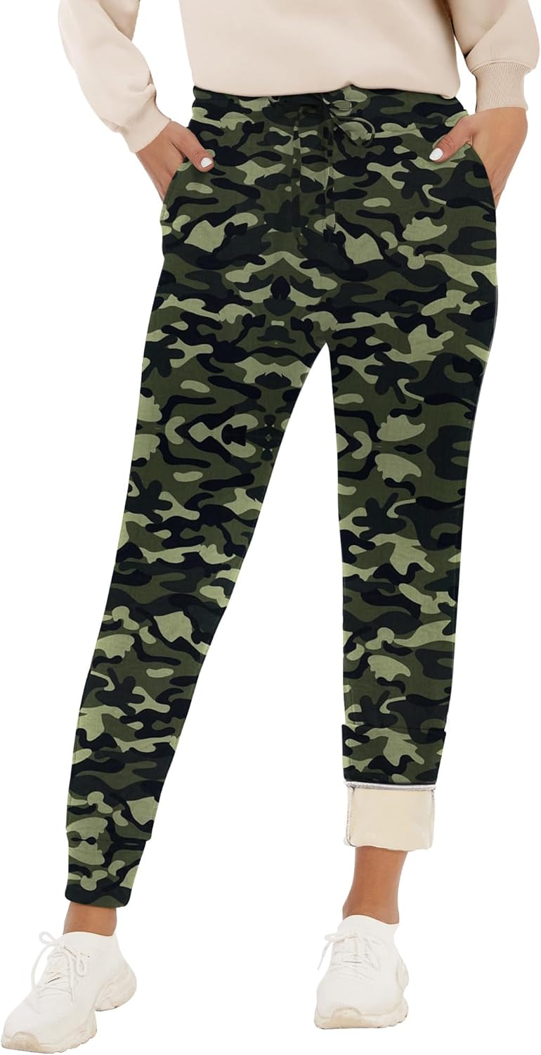 Fleece Lined Sweatpants for Women - Winter Warm Joggers
