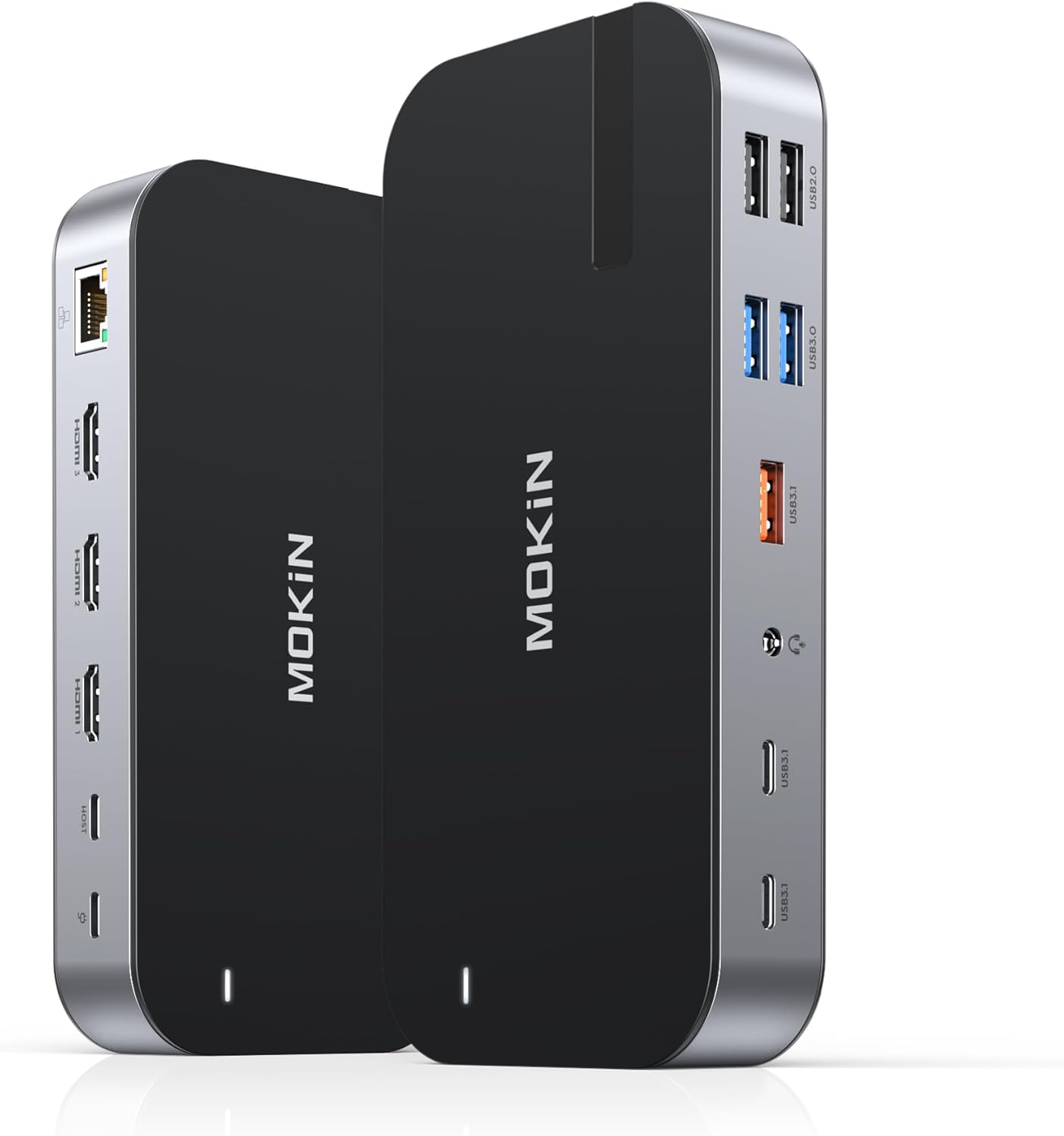 MOKiN Laptop Docking Station: 16 in 1 USB C Dock for Triple Monitors