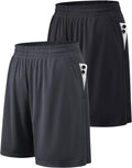 Athletic Shorts for Men with Pockets and Quick Dry Waistband - 10in