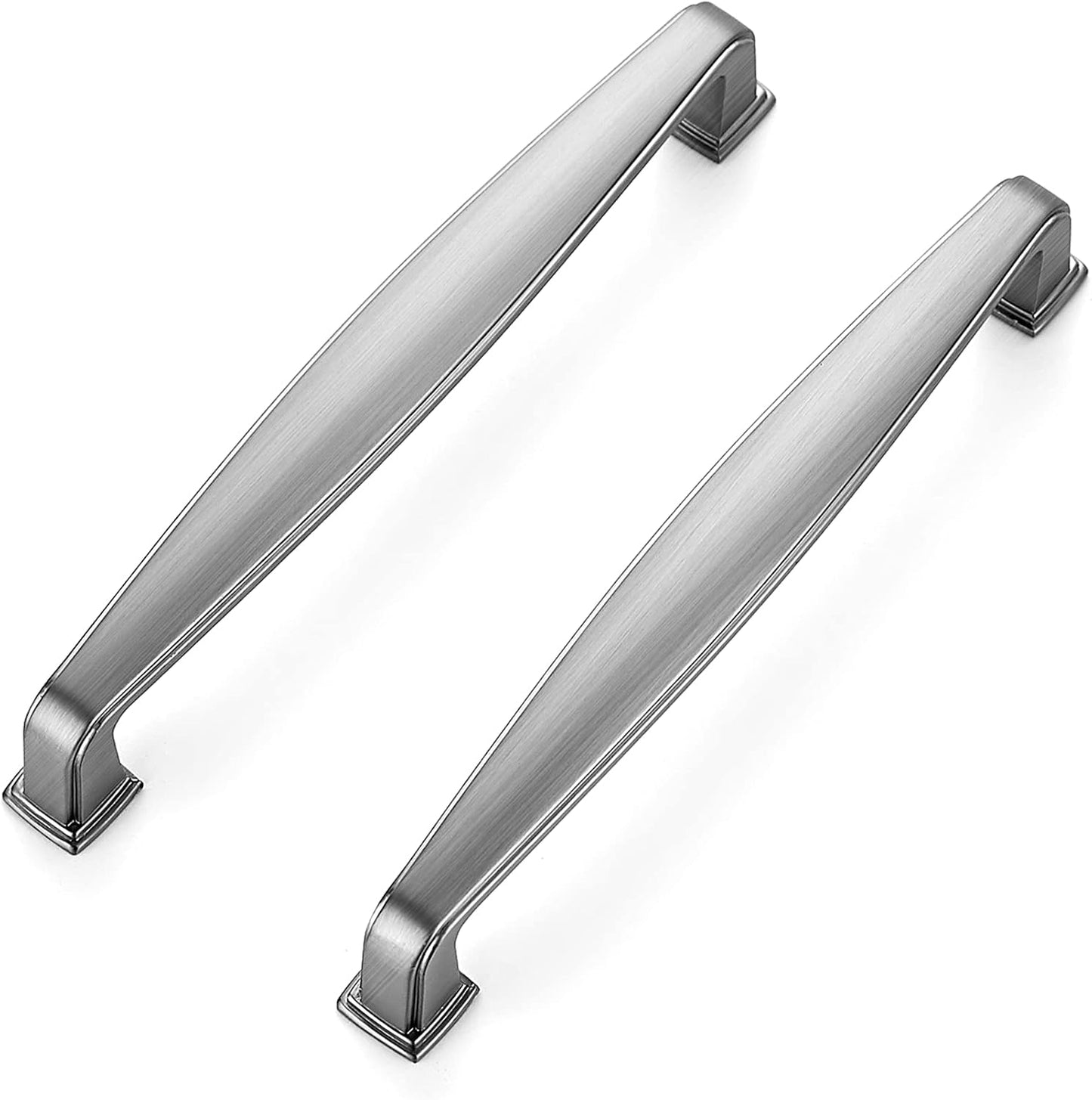 Ravinte 15 Pack Solid 5 Inch Cabinet Handles in Brushed Nickel