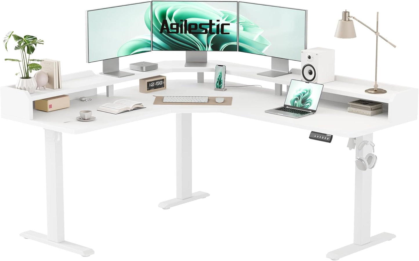 Agilestic L Shaped Standing Desk for Home Office Setup