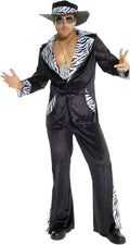 Morph Pimp Costume For Men - Black Velvet 70s Pimp Outfit