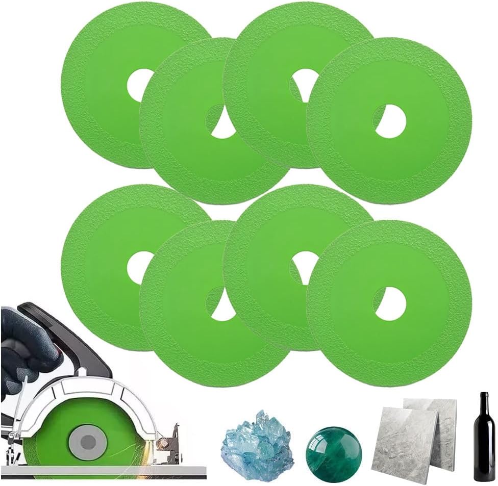Precision Glass Cutting Disc Set - 8 Pcs