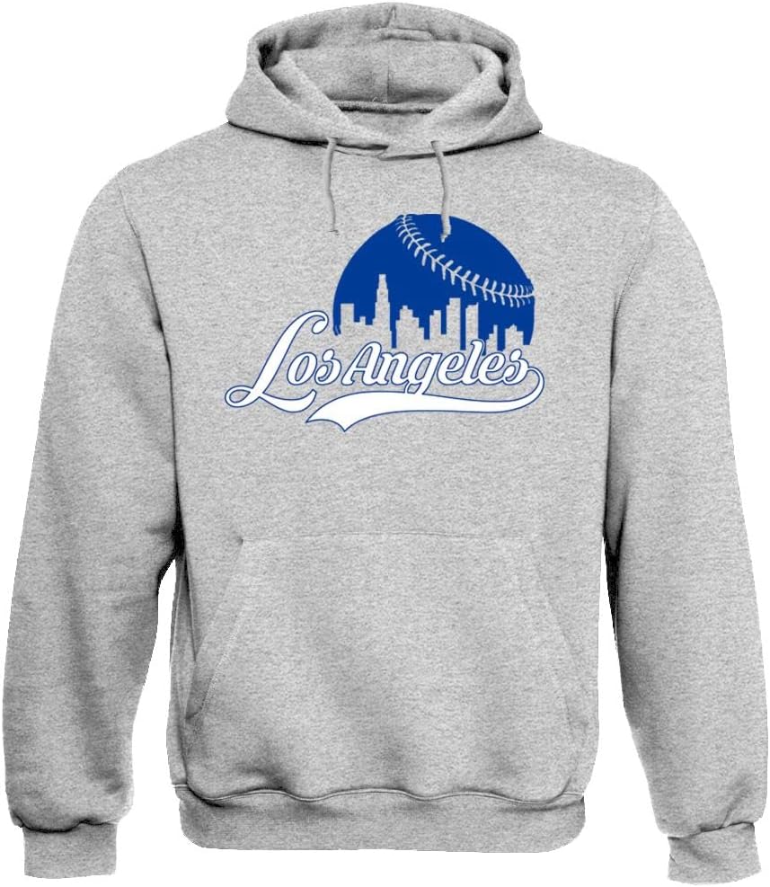 Xtreme Apparrel Cityscape Skyline Men's Hoodie for Baseball Fans
