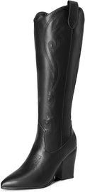 DREAM PAIRS Cowboy Boots for Women: Stylish Knee High Footwear