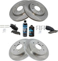 Front & Rear Brake Pad and Rotor Kit for 2005-2007 Titan/Armada/QX56