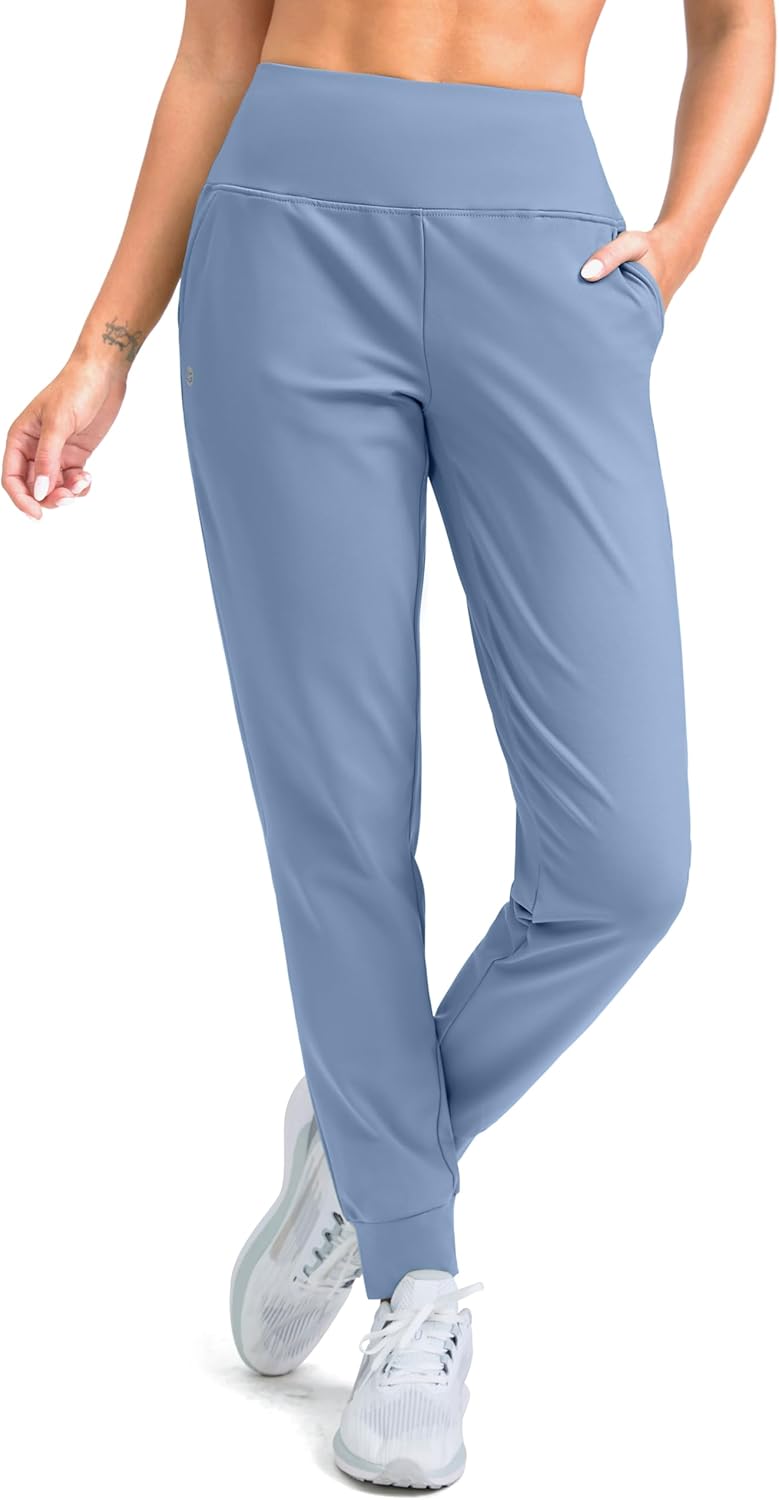Fleece Lined Joggers for Women - Water Resistant Thermal Pants