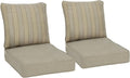 BPS 23x26 Inch Patio Seat Cushions Set of 2 for Comfort